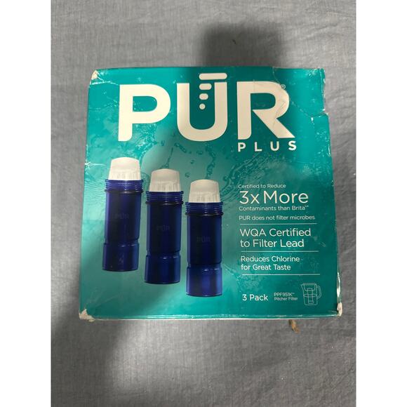 PUR Plus Water Filter Replacement for Pitchers & Dispensers, 3 Count, Blue - Picture 3 of 3